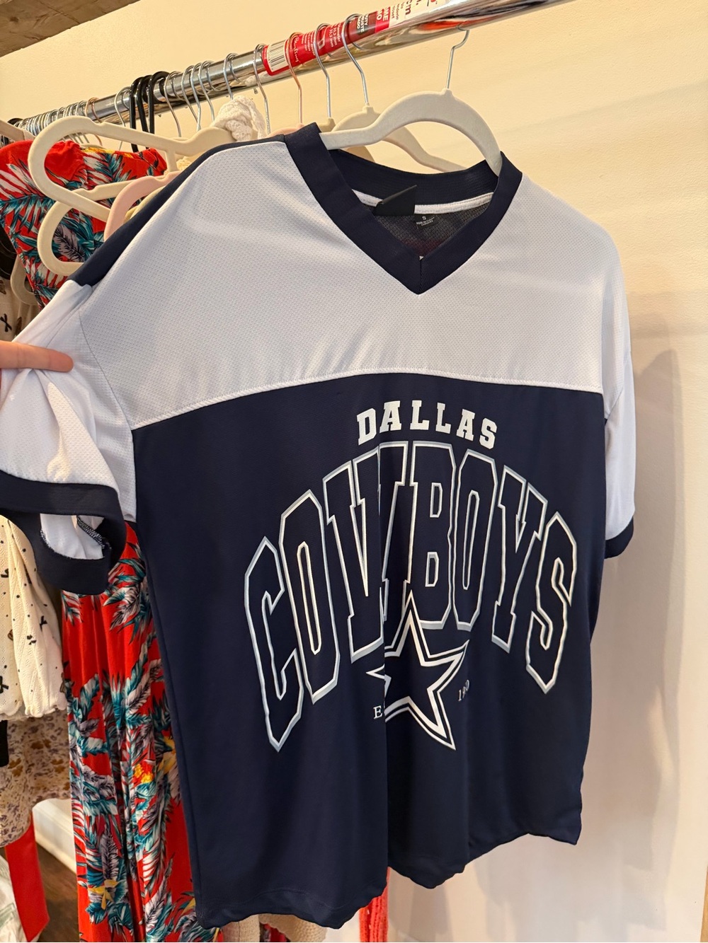 Primark Navy and White Dallas Cowboys Kids Jersey